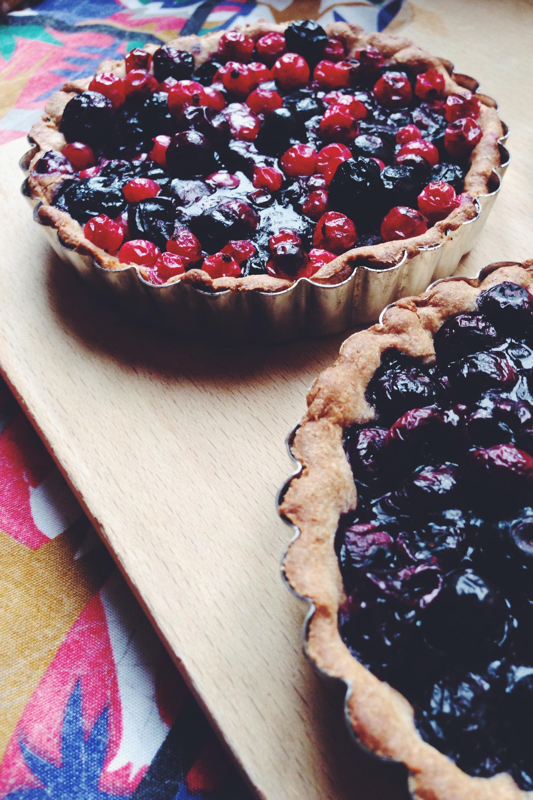 Fructose free recipes: Blueberry pie // Fructosearme Rezepte: Heidelbeer-Törtchen // Fructopia.de
