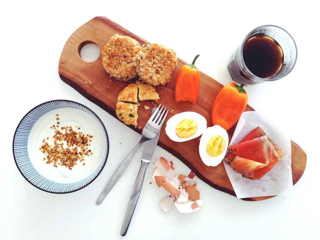 Brunch for one: Fructose friendly and gluten free millet patties // Brunch mal eins: Fructosearme und gluten-freie Hirse-Bratlinge // Fructopia.de