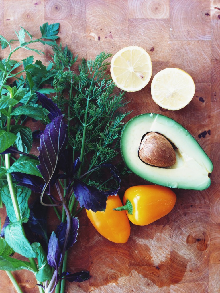 Rainbow Salad With Herbs and Sprouts Galore #fructosefree // Regenbogensalat mit Kräutern und Sprossen #fructosearm // Fructopia.de