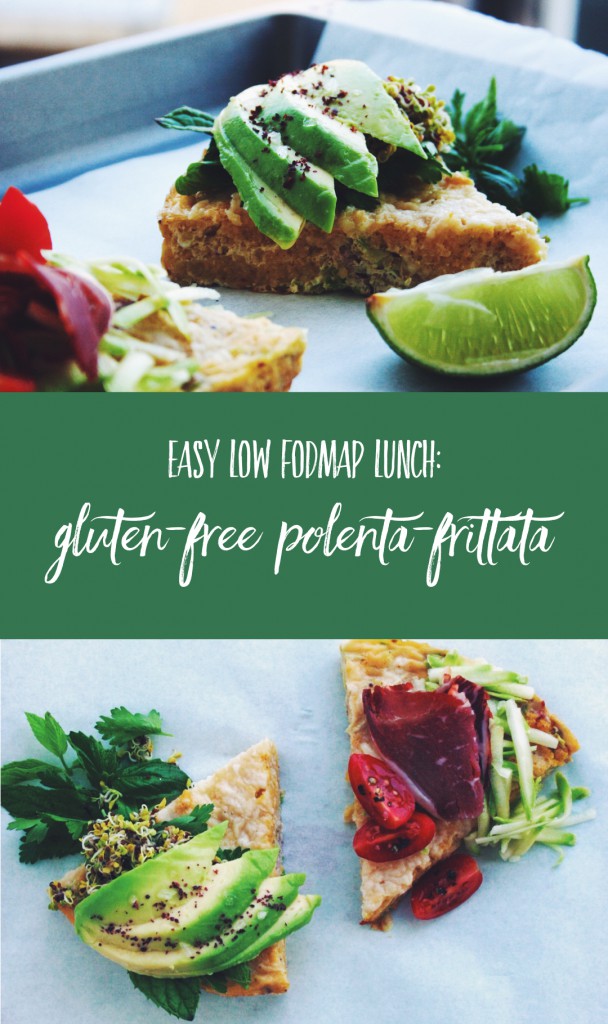 Your Easy Take To Work Lunch Recipe: Low FODMAP, Gluten-Free Polenta Frittata! // fructopia.de/en