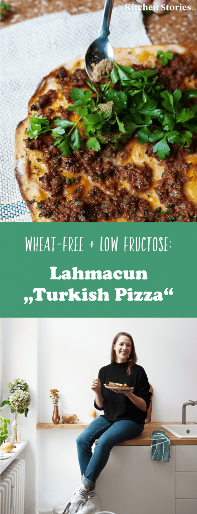 Turkish Street Food: Crispy Lahmacun made from spelt flour (onion-free) | With videos and photos by Kitchen Stories